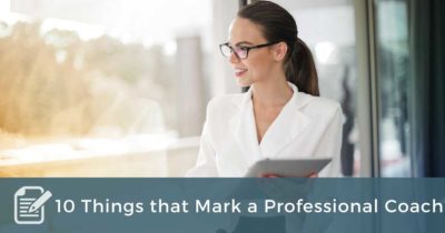 10 Things that Mark a Professional Coach