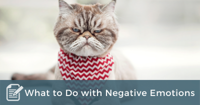 what to do with negative emotions