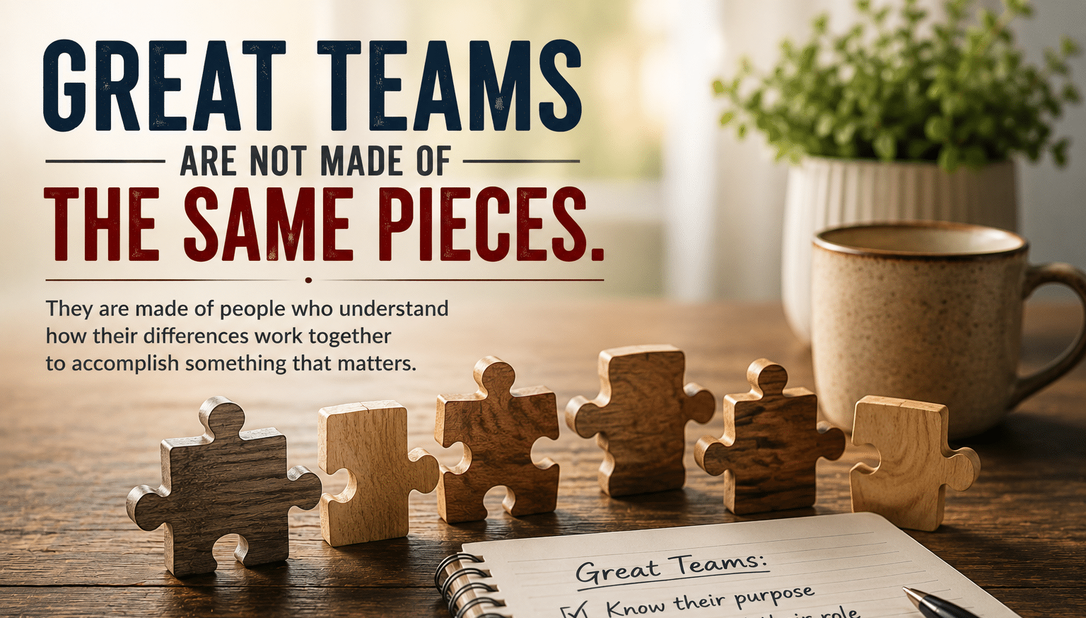 Great Teams – Different Pieces 3 Great Teams - Different Pieces 3